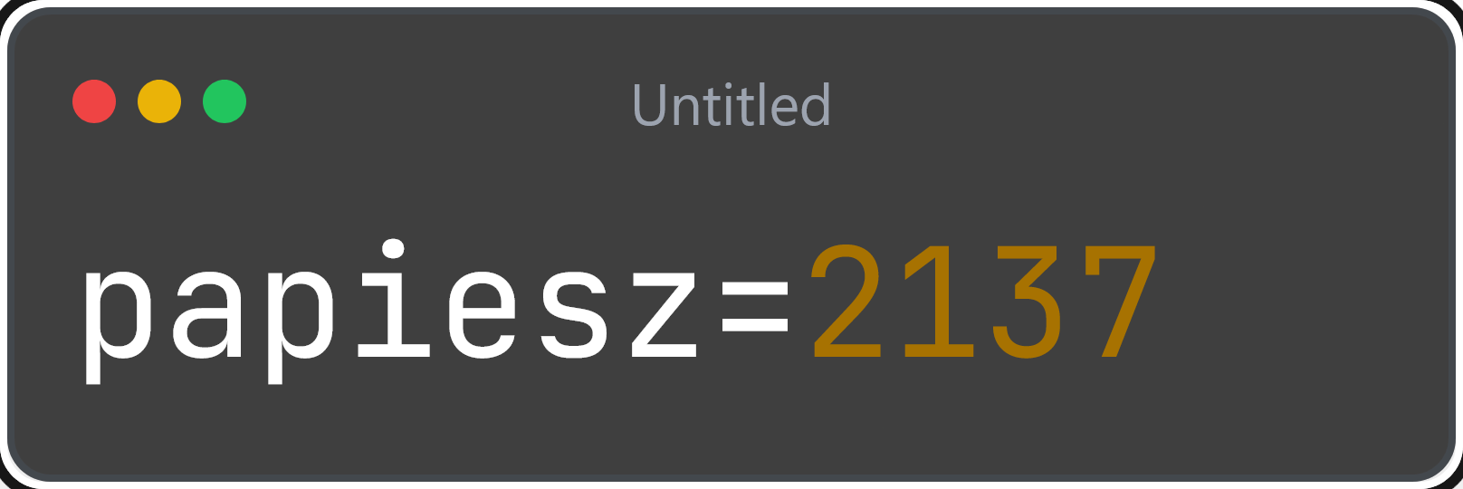 Przypisanie wartości zmiennej